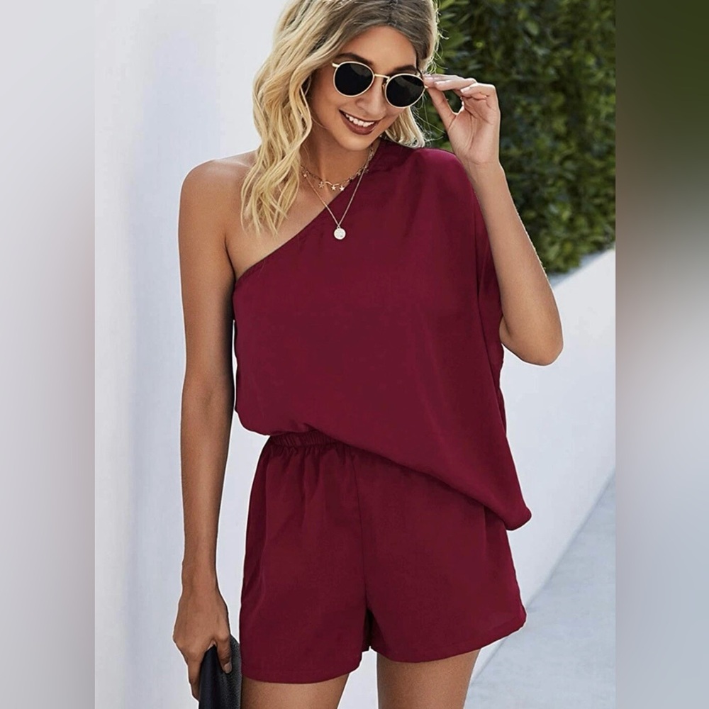 New ~ Women’s Boho Off Shoulder Cute Short Romper ~ Size XL /14